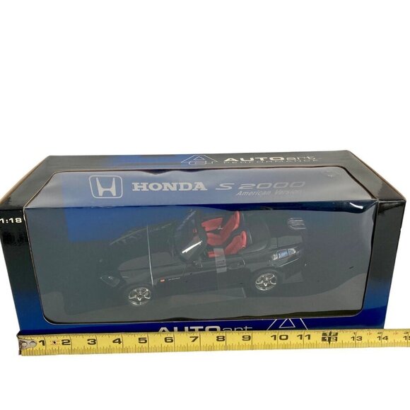 Autoart Honda S2000 Diecast Car American Version #73206 LHD Black 1/18 NEW! - Picture 2 of 6
